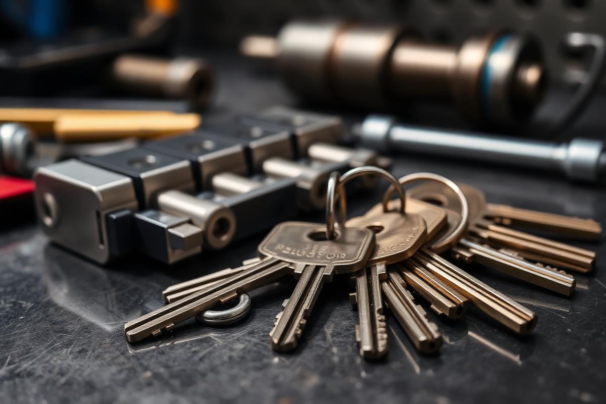Commercial master key system on workbench